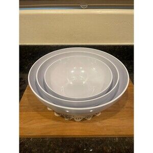 3 PC Pottery Barn Al Fresco Mixing/Salad Bowls